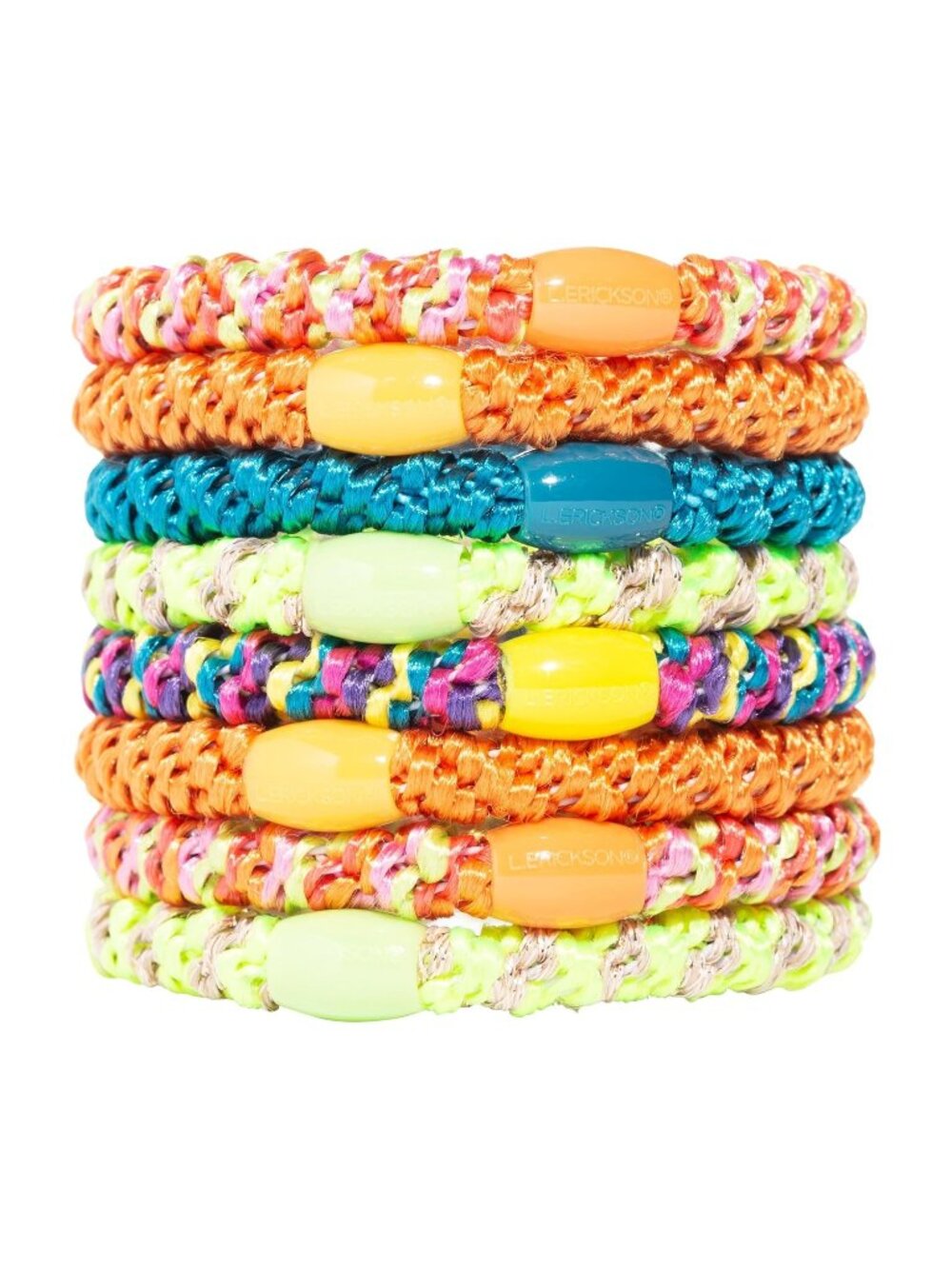Sweet Candy Monkey Business Damage-Free Design Hair Ties for Thick Hair 8 Pack